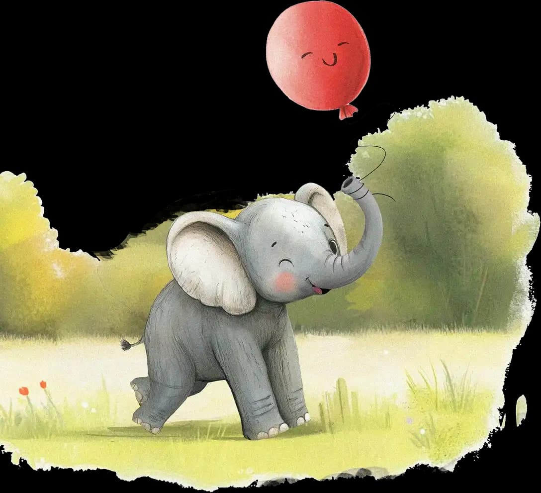 Elephant with Balloon