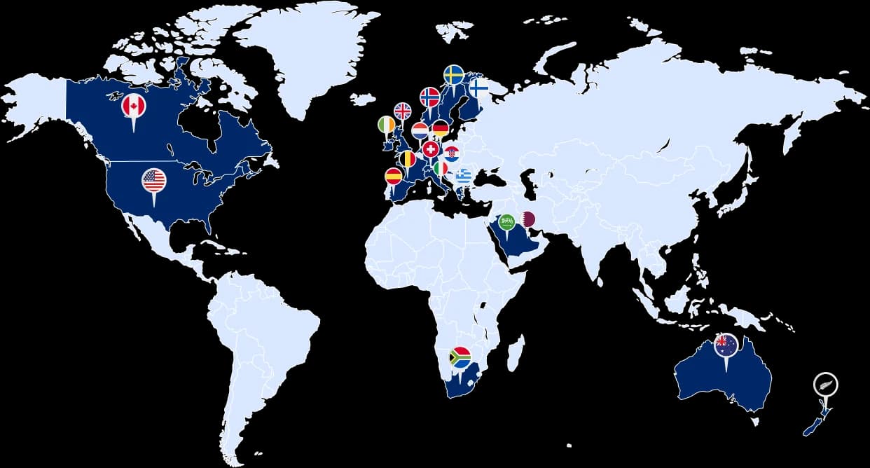 Global Reach Map