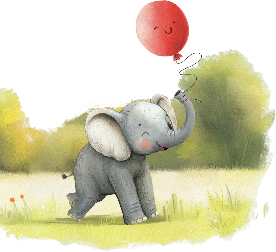 Elephant with Balloon